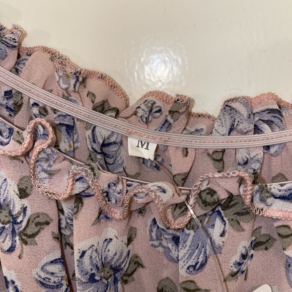 Light Pink/blue smocked top Jebdoba-NWT - Picture 2 of 5